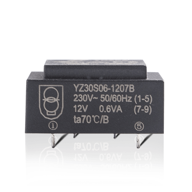 YZ30S08-1207B Lågfrekvens 0,8VA PCB Montering Step Down Transformator 50HZ